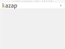 Tablet Screenshot of kazap.com.br